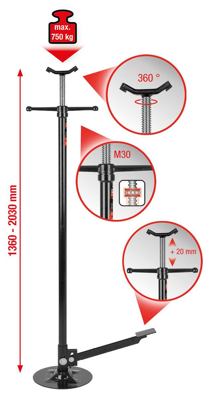 KS TOOLS Teleskop-Unterstellstütze ( 160.0342 ) - Toolbrothers