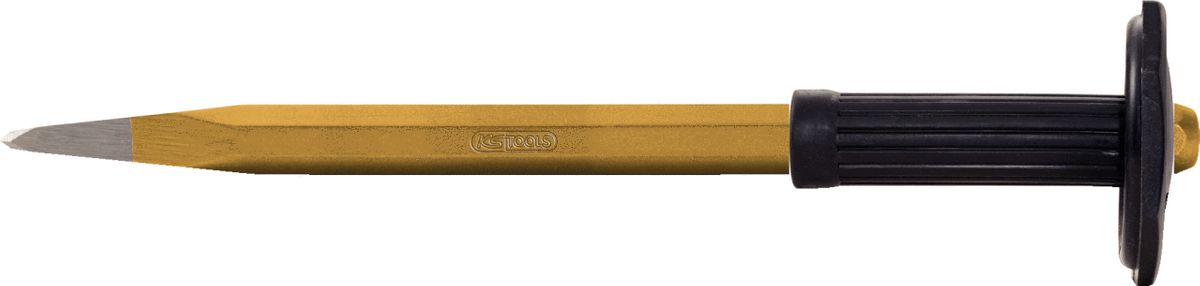 KS TOOLS Spitzmeißel mit Handschutzgriff, 8-kant, 20x500mm ( 162.0246 ) - Toolbrothers