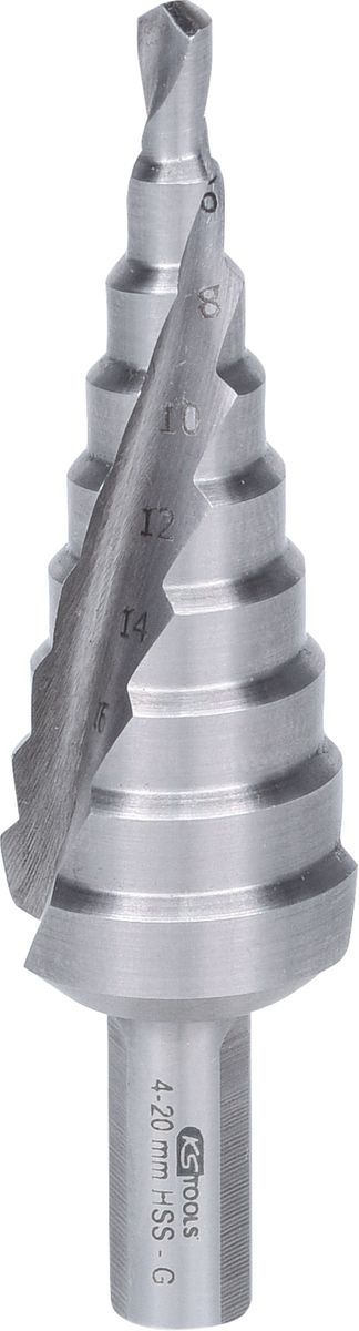 KS TOOLS HSS Stufenbohrer,Ø 4-20mm, 9 Stufen ( 330.2302 ) - Toolbrothers