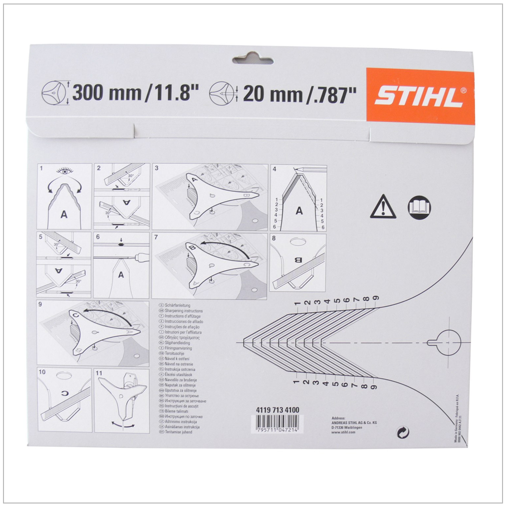 Stihl 300-3 Freischneider Dickichtmesser Motorsense 300 mm ( 4119 713 4100 ) - Toolbrothers