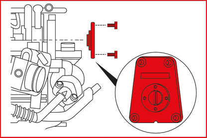 KS TOOLS Motoreinstell-Werkzeug-Satz für GM / Opel, 6-tlg ( 400.0050 ) - Toolbrothers