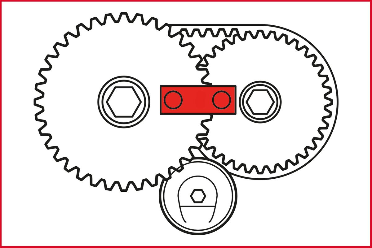 KS TOOLS Motoreinstell-Werkzeug-Satz für VAG, 12-tlg Audi, Seat, VW ( 400.0625 ) - Toolbrothers