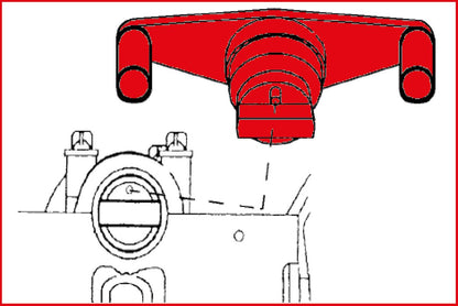 KS TOOLS Motoreinstell-Werkzeug-Satz für GM / Opel / Saab, 5-tlg ( 400.0675 ) - Toolbrothers