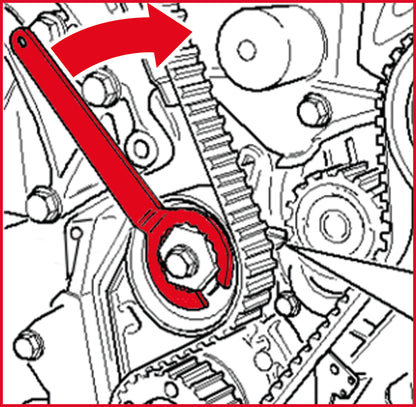 Jeu d'outils de calage moteur KS TOOLS pour VAG, 5 pièces VW Crafter (400.0975)