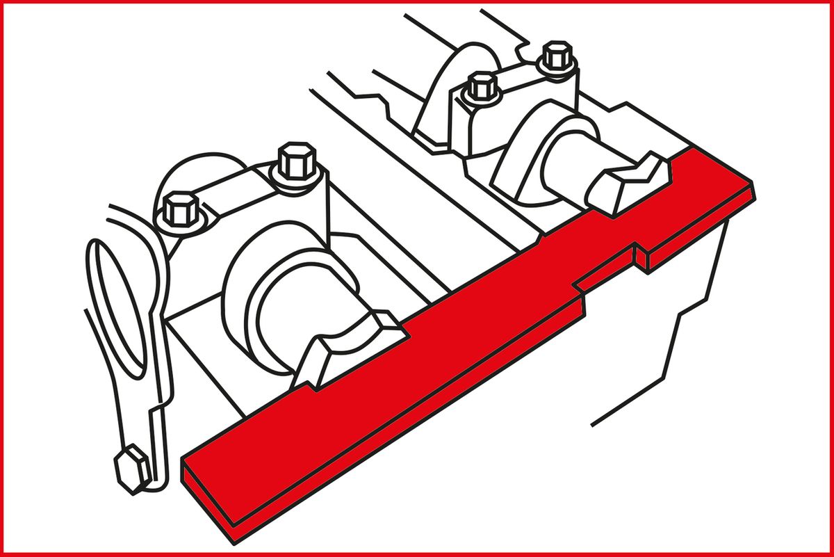 KS TOOLS Motoreinstell-Werkzeug-Satz für Ford / Volvo, 4-tlg ( 400.1525 )