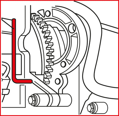 KS TOOLS Motoreinstell-Werkzeug-Satz für Ford / Land Rover / PSA / Volvo, 6-tlg ( 400.1625 )