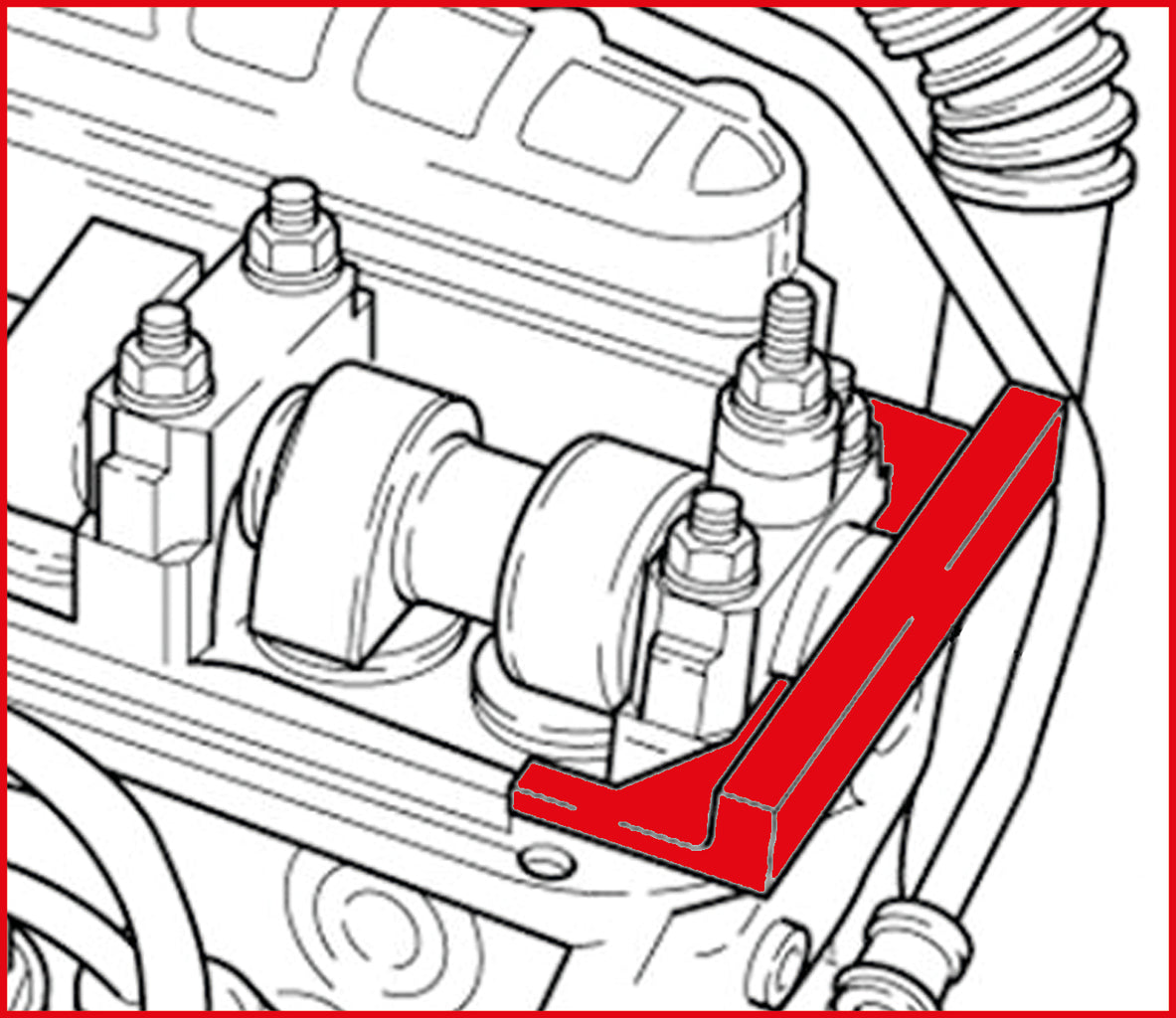 Jeu d'outils de calage moteur KS TOOLS pour VAG / Volvo, 2 pièces ( 400.1725 )