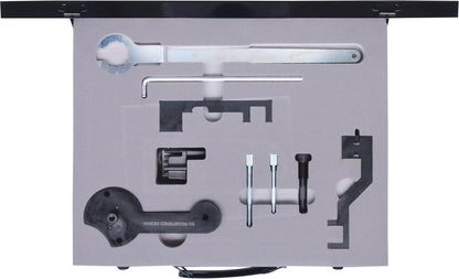 KS TOOLS Motoreinstell-Werkzeug-Satz für VAG, 9-tlg, Audi, Seat, Škoda, Volkswagen ( 400.2140 )