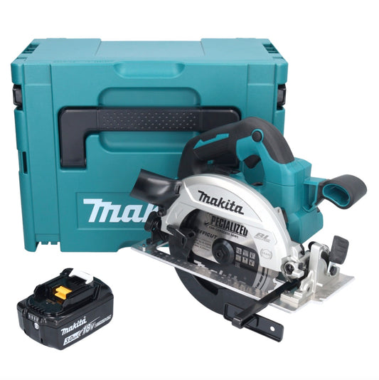 Makita DHS 661 F1J Akku Handkreissäge 18 V 165 mm Brushless + 1x Akku 3,0 Ah + Makpac - ohne Ladegerät - Toolbrothers