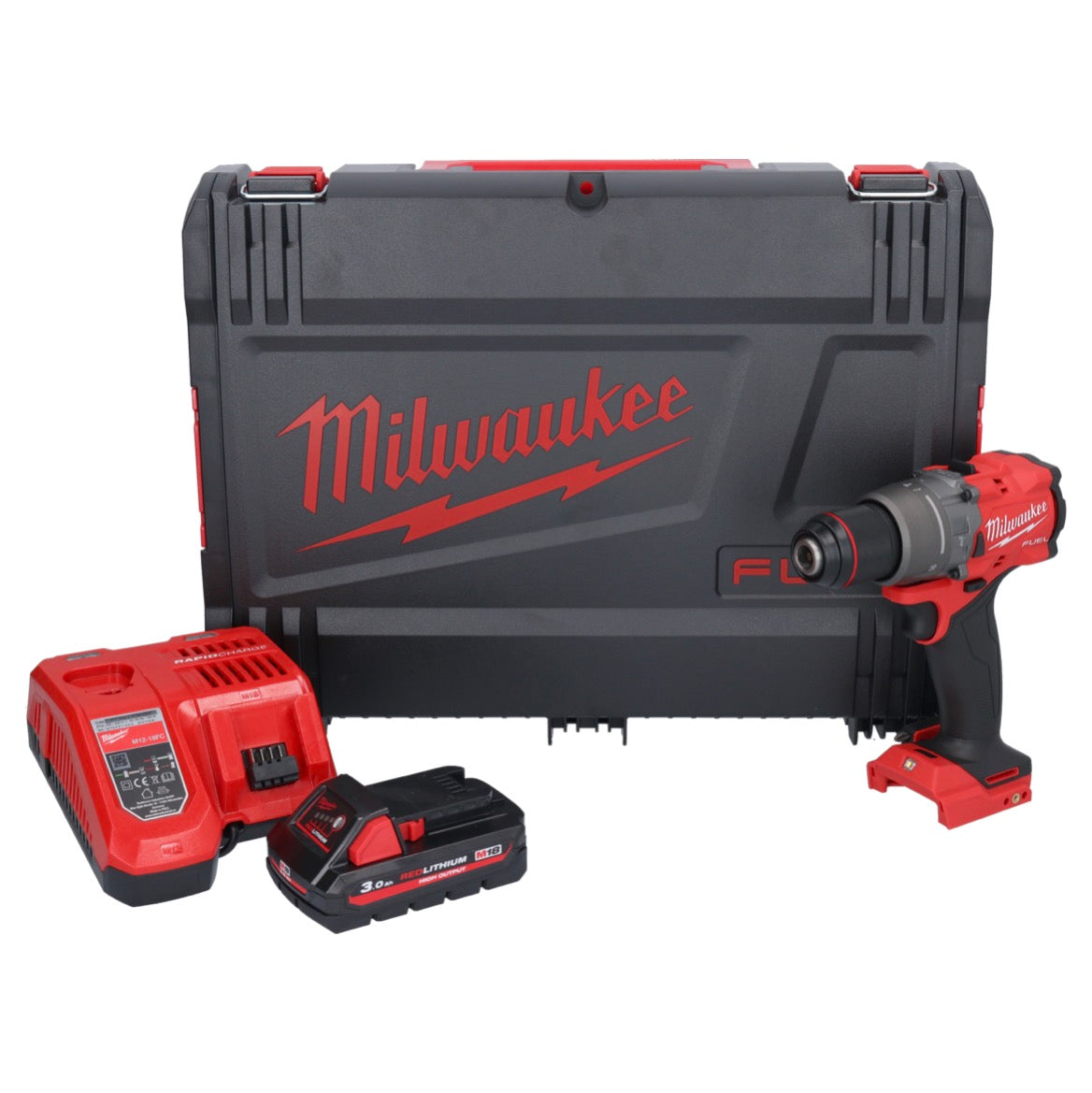 Milwaukee M18 FPD3-301X Akku Schlagbohrschrauber 18 V 158 Nm Brushless + 1x Akku 3,0 Ah + Ladegerät + HD Box - Toolbrothers