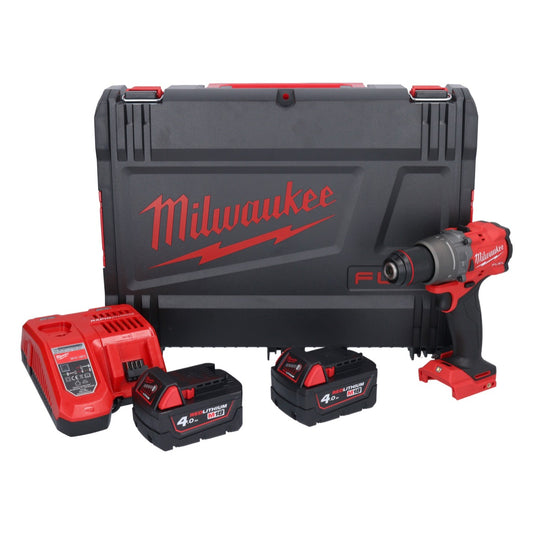 Milwaukee M18 FPD3-402X Akku Schlagbohrschrauber 18 V 158 Nm Brushless + 2x Akku 4,0 Ah + Ladegerät + HD Box