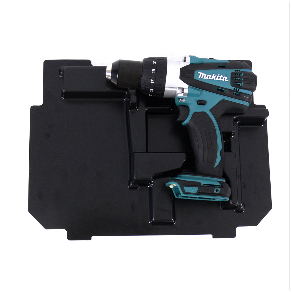 Makita DHP 458 ZE Akku Schlagbohrschrauber 18V 91Nm + Einlage für Makpac - Toolbrothers