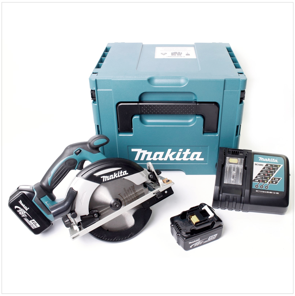 Makita DHS 630 RMJ 18 V 165 mm Akku Handkreissäge im Makpac mit 2x 4,0 Ah Akku + Ladegerät - Toolbrothers