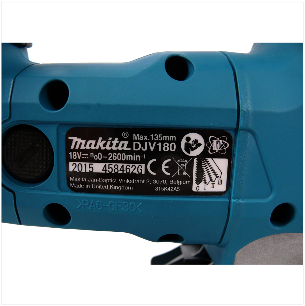 Makita DJV 180 ZE Akku Stichsäge 18V Solo + Einlage für Makpac - ohne Akku, ohne Ladegerät - Toolbrothers