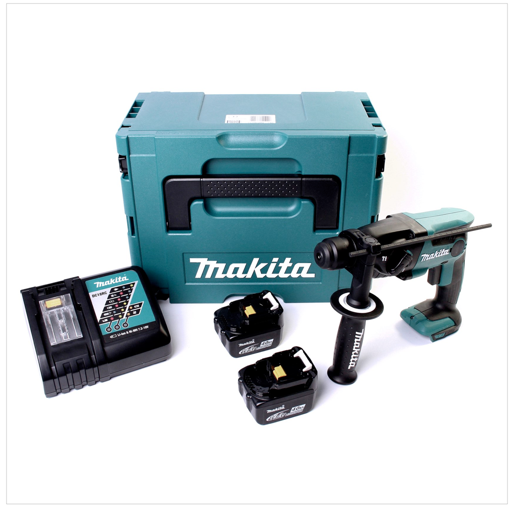 Makita DHR 164 RMJ 14,4 V Li-Ion Akku Bohrhammer im Makpac mit 2 x 4 Ah Akku und Ladegerät - Toolbrothers