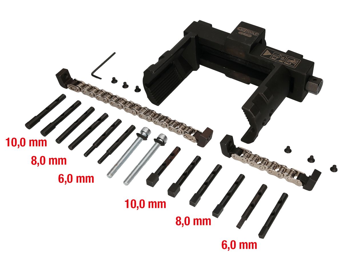 KS TOOLS Vario-Muttern- und Kappenschlüssel-Satz, 14-tlg ( 450.0190 ) - Toolbrothers