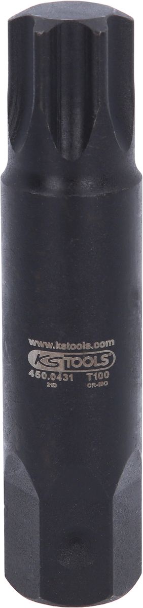 KS TOOLS Kraft-Biteinsatz für Torx-Schrauben L=107mm, T100 ( 450.0431 ) - Toolbrothers