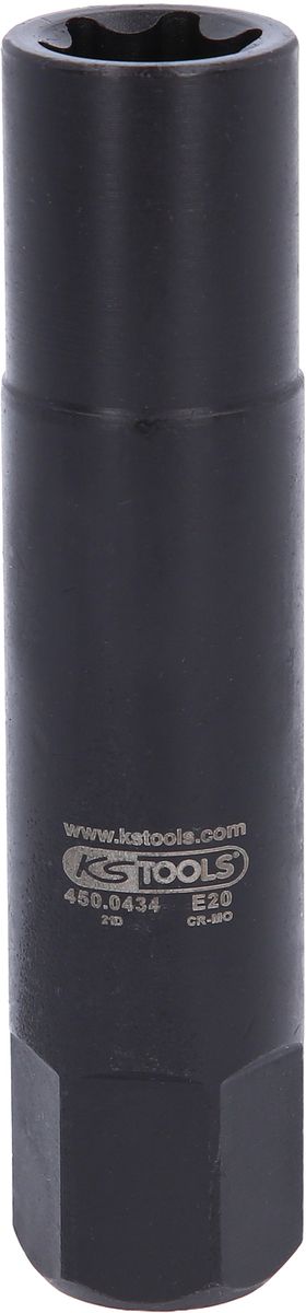 KS TOOLS Kraft-Biteinsatz für Torx-E-Schrauben L=107mm, E20 ( 450.0434 ) - Toolbrothers