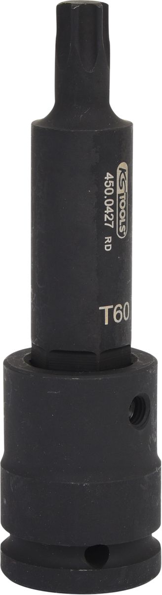 KS TOOLS 3/4" Kraft-Bit-Stecknuss Torx, lang, T60 ( 450.0441 ) - Toolbrothers