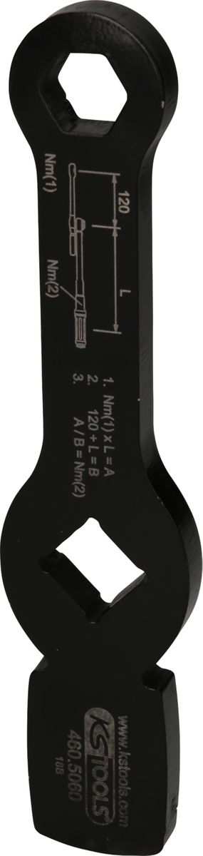 KS TOOLS 3/4" Schlag-Sechskant-Schlüssel mit 2 Schlagflächen, 30mm ( 460.5061 ) - Toolbrothers