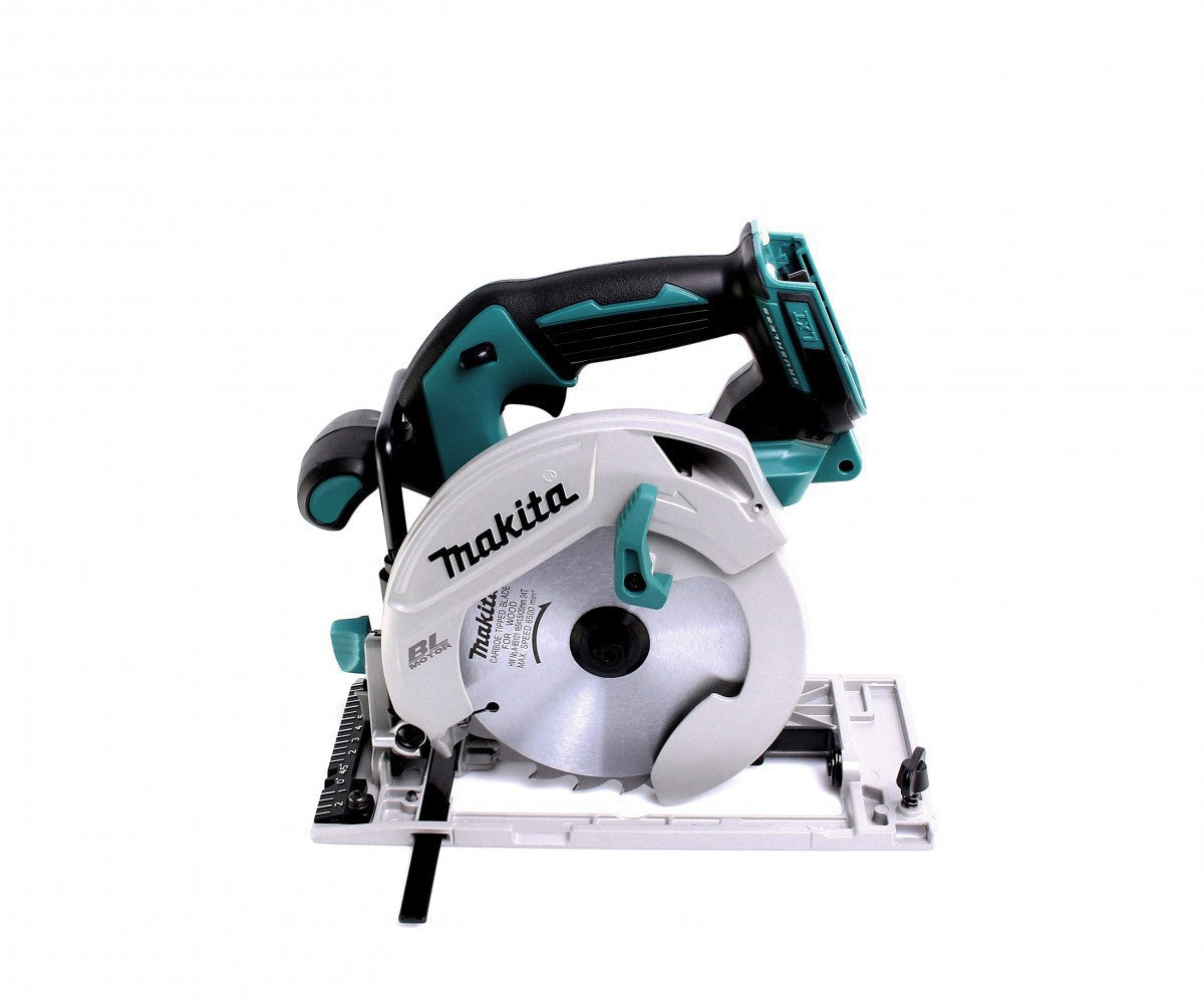 Makita DHS 680 RTJ Akku Handkreissäge 18 V 165 mm Brushless + 2x Akku 5,0 Ah + Ladegerät + Adapter + Makpac - Toolbrothers