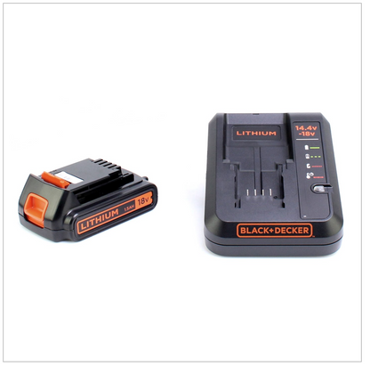 Black & Decker ASD 18 KB 18 V Autosense Akku Bohrschrauber mit 2 x 1,5 Ah Akku, Lader im Koffer - Toolbrothers