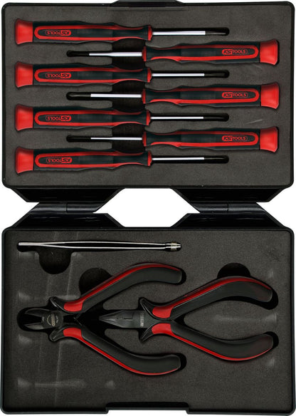 KS TOOLS Feinmechanik-Werkzeug-Satz, 10-tlg ( 500.7180 ) - Toolbrothers