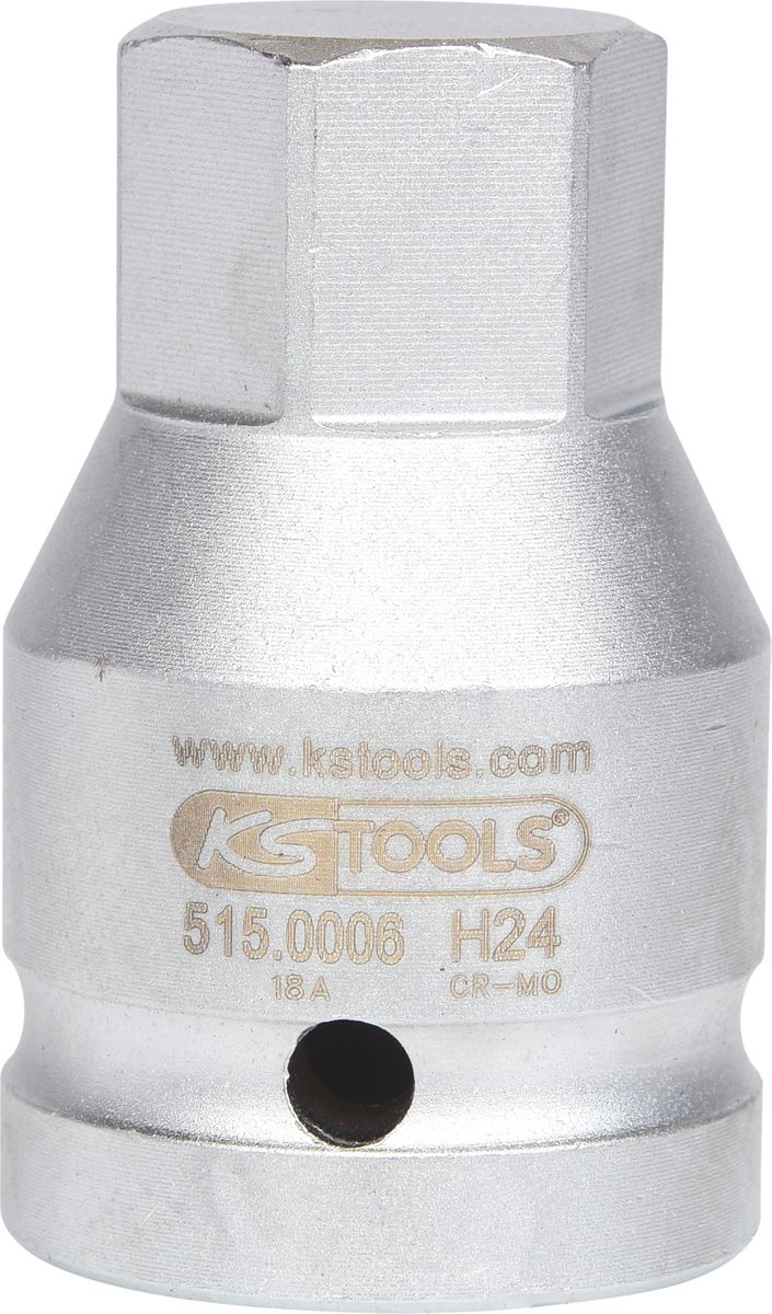 KS TOOLS 3/4" Kraft-Bit-Stecknuss Innensechskant kurz, 24mm ( 515.0006 ) - Toolbrothers