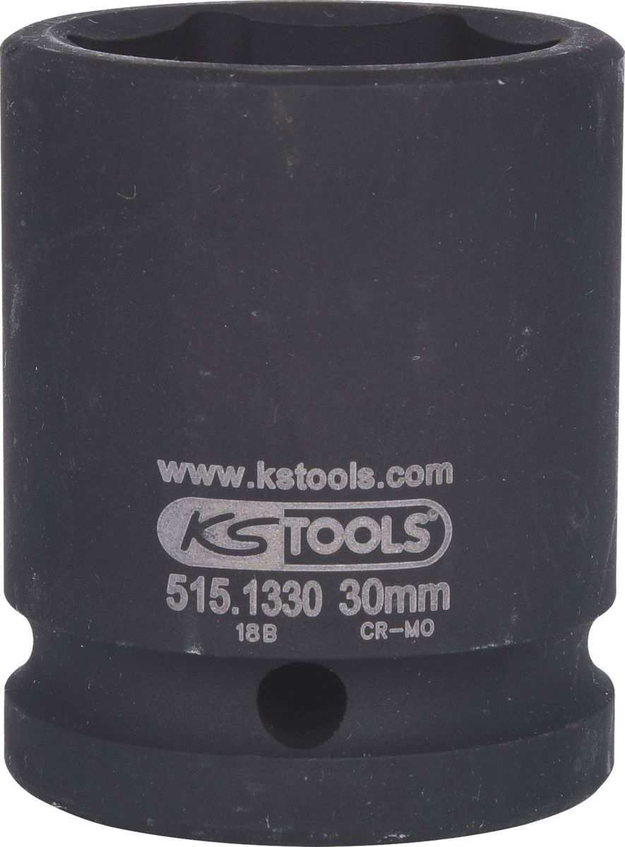 KS TOOLS 3/4" Sechskant-Kraft-Stecknuss, kurz, 30mm ( 515.1330 ) - Toolbrothers