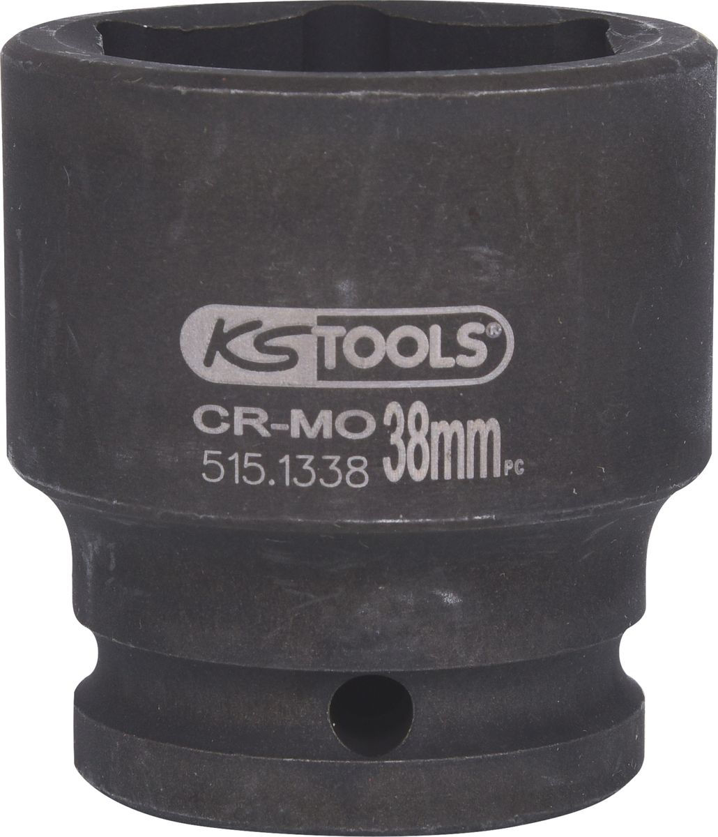 KS TOOLS 3/4" Sechskant-Kraft-Stecknuss, kurz, 38mm ( 515.1338 ) - Toolbrothers