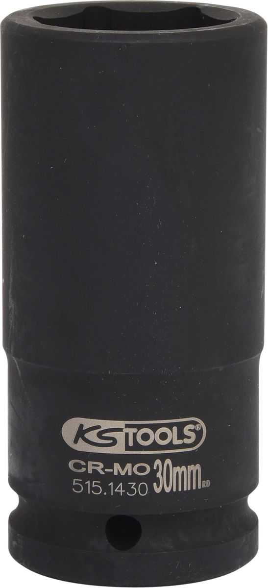 KS TOOLS 3/4" Sechskant-Kraft-Stecknuss, lang, 30mm ( 515.1430 ) - Toolbrothers