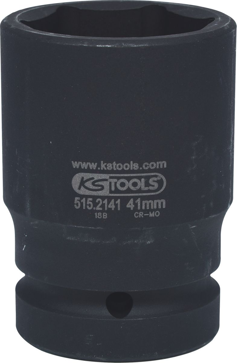 KS TOOLS 1" Sechskant-Kraft-Stecknuss, mittel lang, 41mm ( 515.2141 ) - Toolbrothers