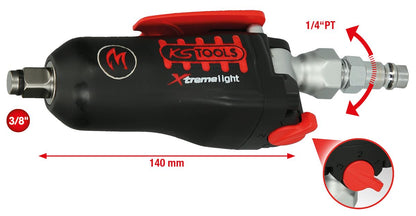 KS TOOLS 3/8" MONSTER Xtremelight Mini-Druckluft-Schlagschrauber mit Umschaltwippe, 108Nm ( 515.3830 ) - Toolbrothers