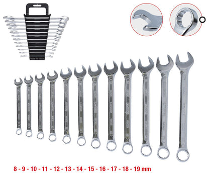 KS TOOLS Ringmaulschlüssel-Satz, abgewinkelt, 12-tlg 8-19mm ( 517.0052 ) - Toolbrothers