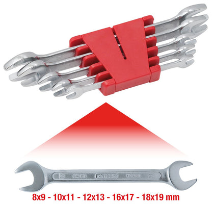 KS TOOLS Doppel-Maulschlüssel-Satz, 5-tlg 8-19mm ( 517.0145 ) - Toolbrothers