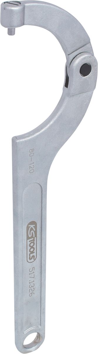 KS TOOLS Gelenk-Hakenschlüssel mit Zapfen, 80-120mm ( 517.1326 ) - Toolbrothers