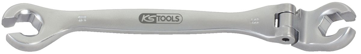 KS TOOLS CHROMEplus Offener Doppel-Ringschlüssel mit Gelenk, 9mm ( 518.0379 ) - Toolbrothers