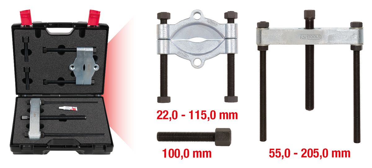 Jeu de couteaux KS TOOLS Ø 22-115mm, 3 pièces ( 605.0003 )