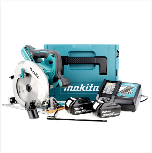 Makita DHS 710 RMJ Akku Handkreissäge 36V 190 mm + 2x Akku 4,0Ah + Schnellladegerät + Makpac - Toolbrothers