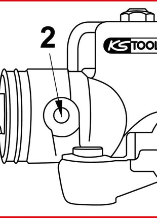 KS TOOLS Arretierschrauben-Satz zur Zahnstangen-Mittelstellung, 3-tlg ( 700.1690 ) - Toolbrothers