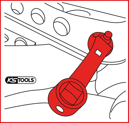 KS TOOLS 1/2" Sturzeinstellschlüssel für VAG ( 700.2385 ) - Toolbrothers