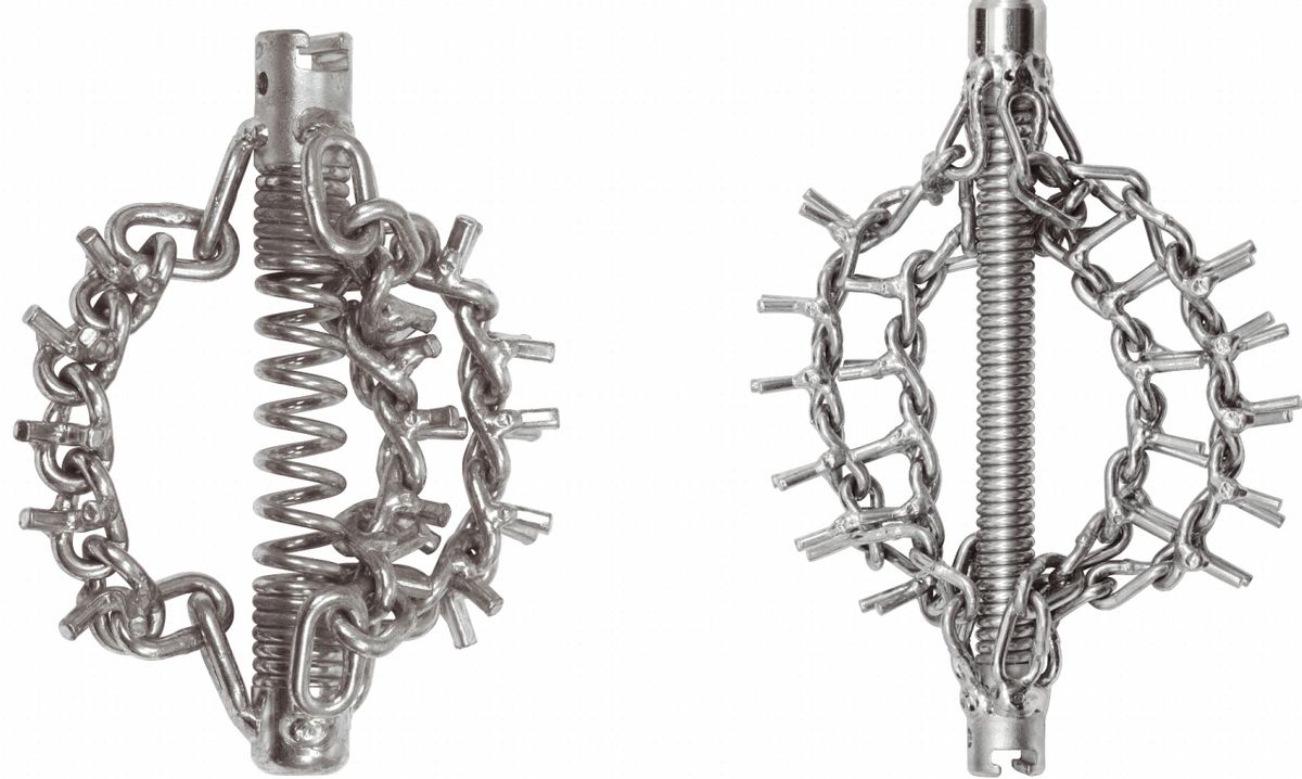 KS TOOLS Kettenschleuderkopf mit Spike-Kette, 2 Ketten Ø30mm,16mm ( 900.2186 )