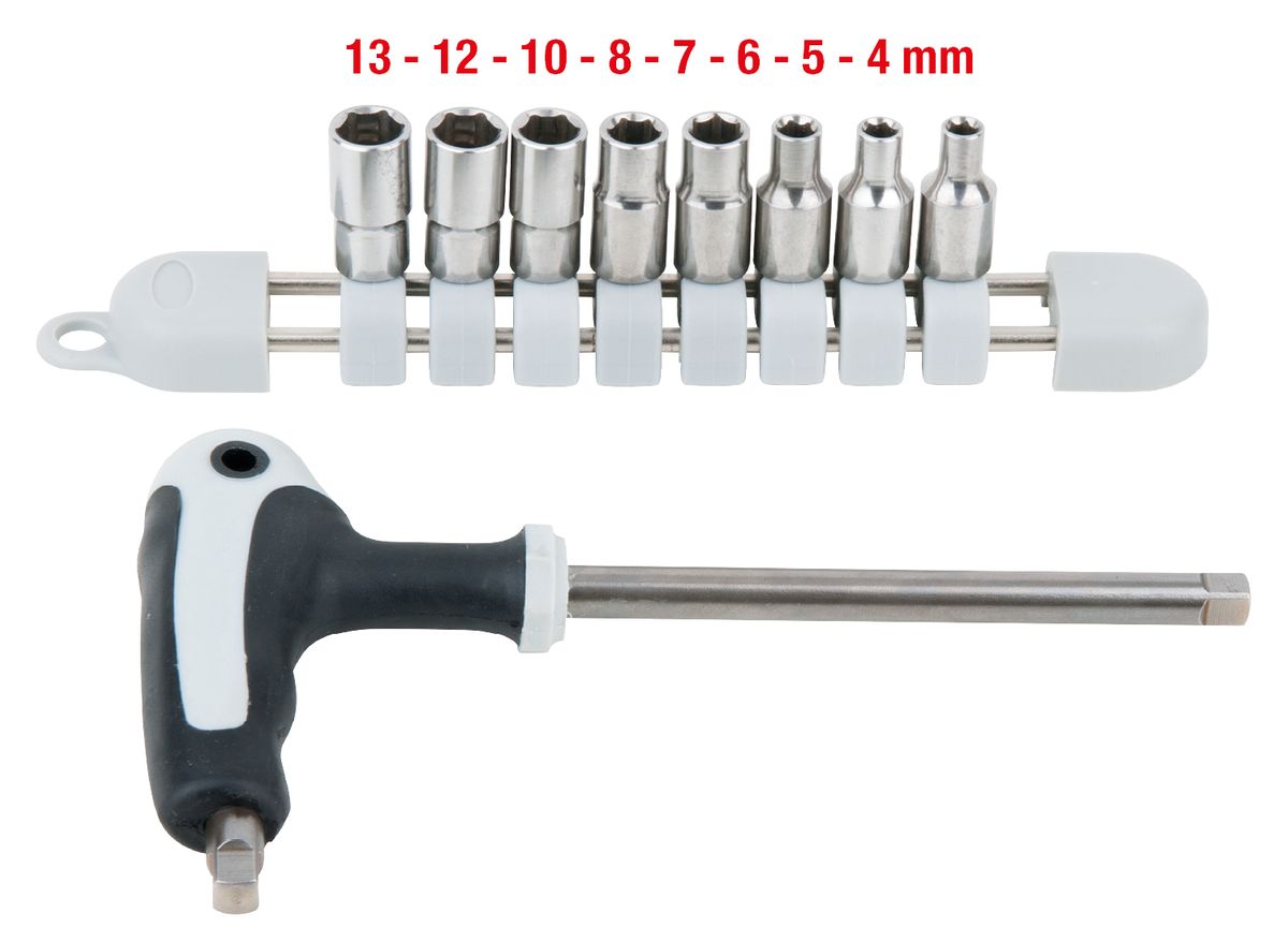 KS TOOLS EDELSTAHL Steckschlüssel-Satz, 9-tlg ( 910.2450 )