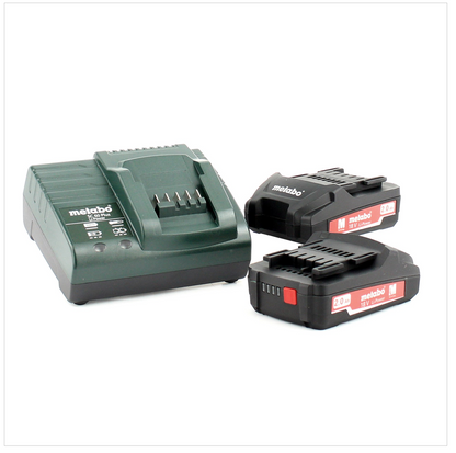 Metabo BS 18 Quick Akku Bohrschrauber 18V 48Nm + 2x Akku 2,0Ah + Ladegerät + Koffer ( 602217500 ) - Toolbrothers