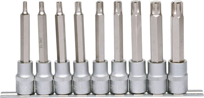 KS TOOLS 1/2" Bit-Stecknuss RIBE-Satz, 9-tlg, M5-M14 ( 911.1335 )