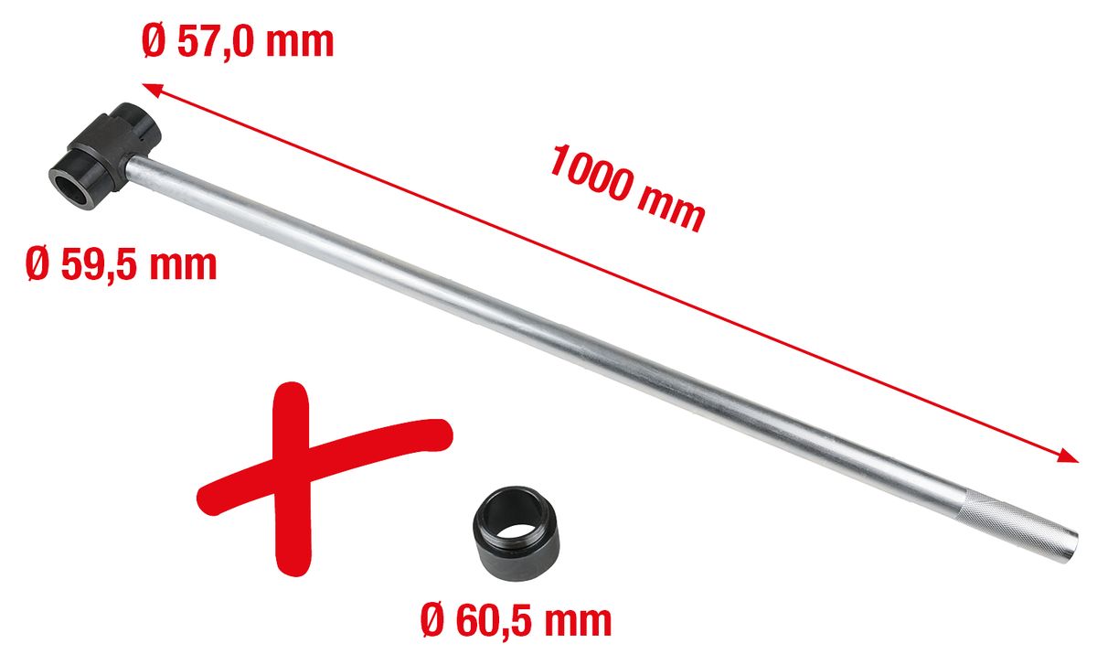 KS TOOLS Schwingungsdämpfer-Halteschlüssel-Satz für BMW, 5-tlg ( 911.1720 ) - Toolbrothers