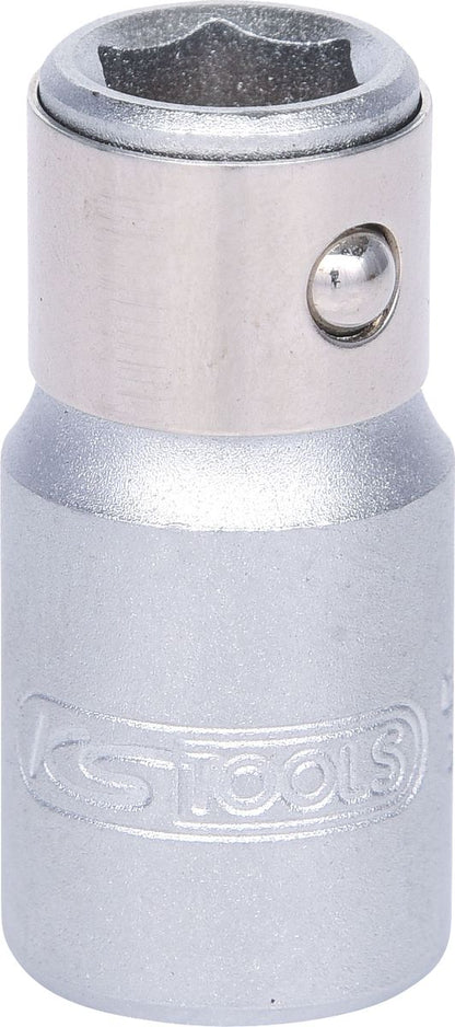 KS TOOLS 1/4" Bit-Adapter-Stecknuss, mit Spannring ( 911.4327 ) - Toolbrothers