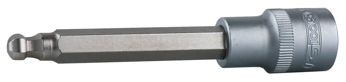 KS TOOLS 1/2" Bit-Stecknuss Innensechskant mit Kugelkopf, lang, 14 mm, 200 mm ( 911.5319 ) - Toolbrothers