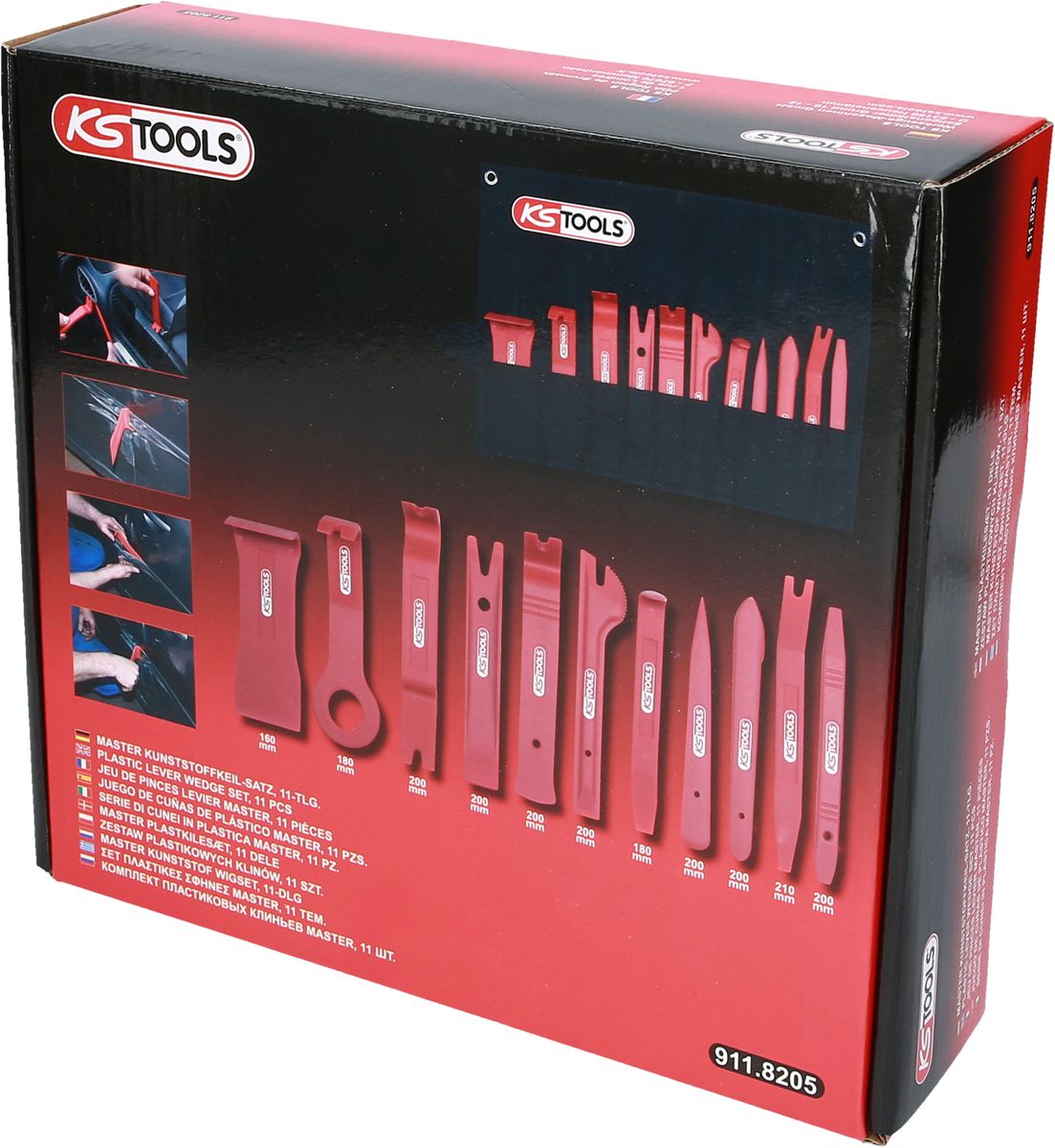 KS TOOLS MASTER Kunststoffkeil-Satz, 11-tlg ( 911.8205 ) - Toolbrothers