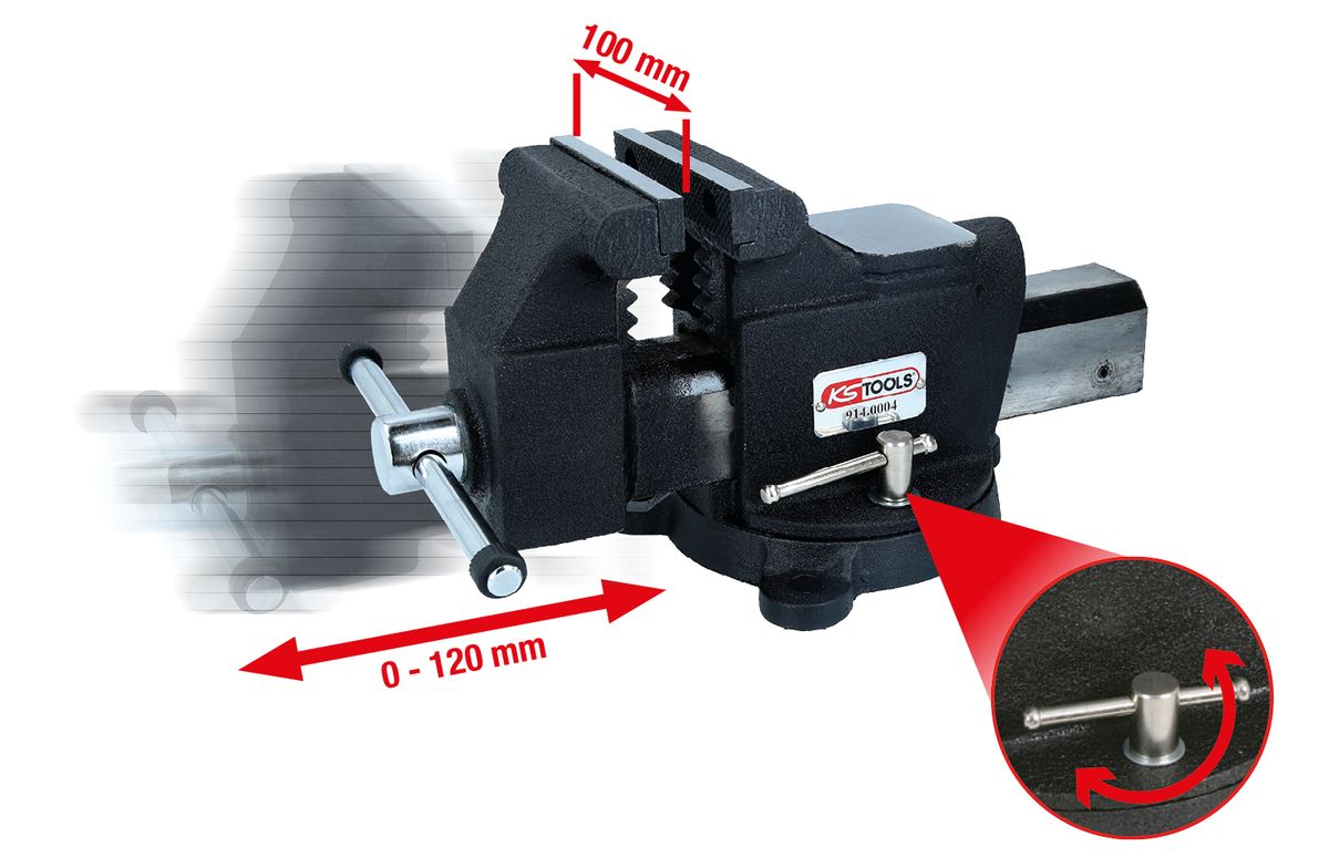 KS TOOLS Parallel-Schraubstock, 4" ( 914.0004 ) - Toolbrothers